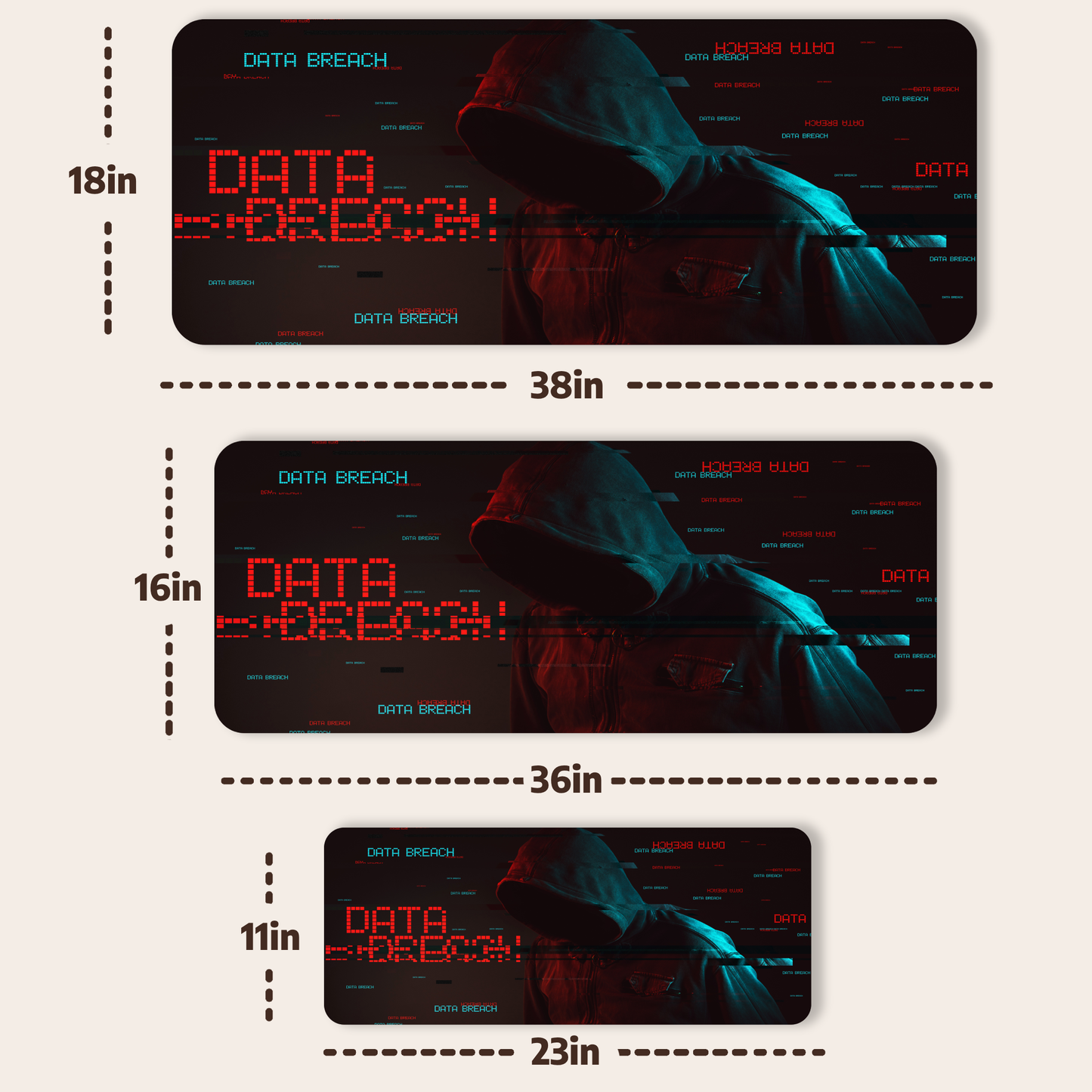 Hacker Data Breach Deskmat