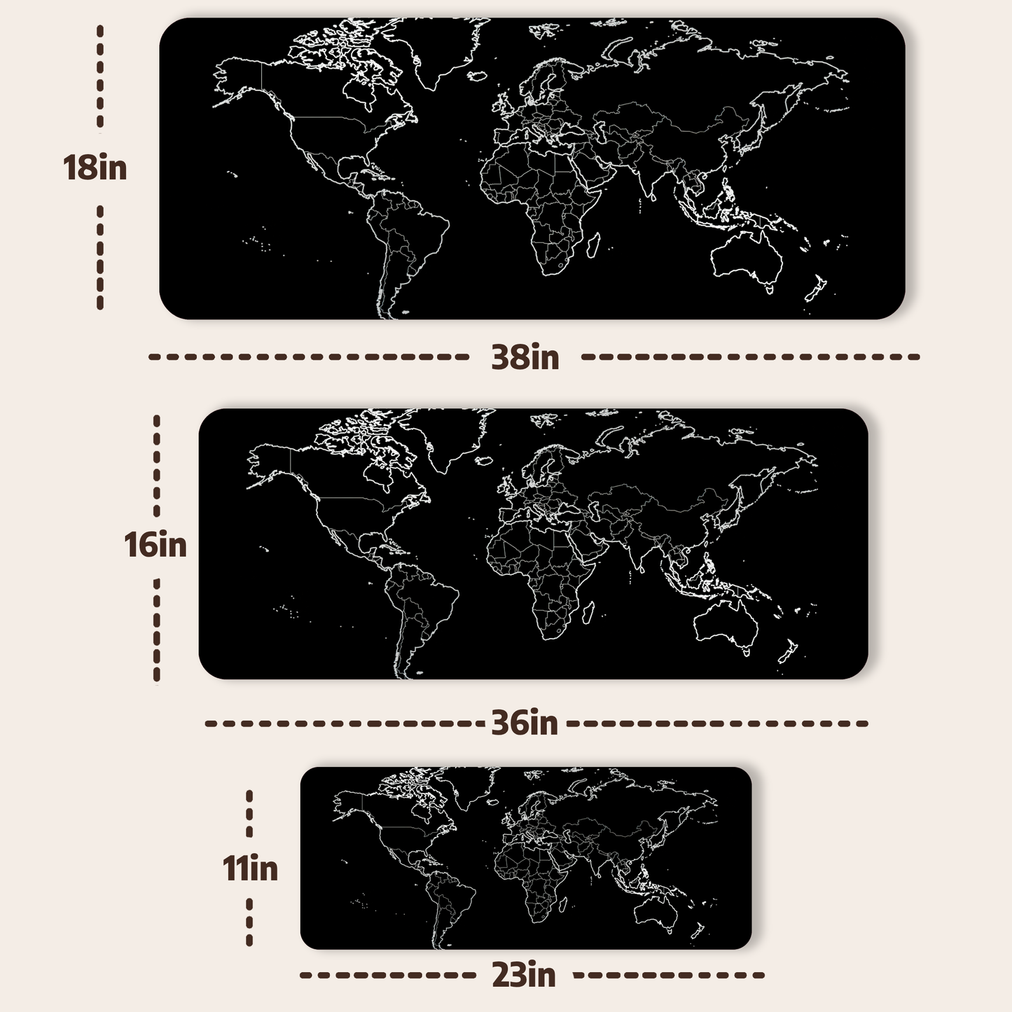 Worldmap deskmat