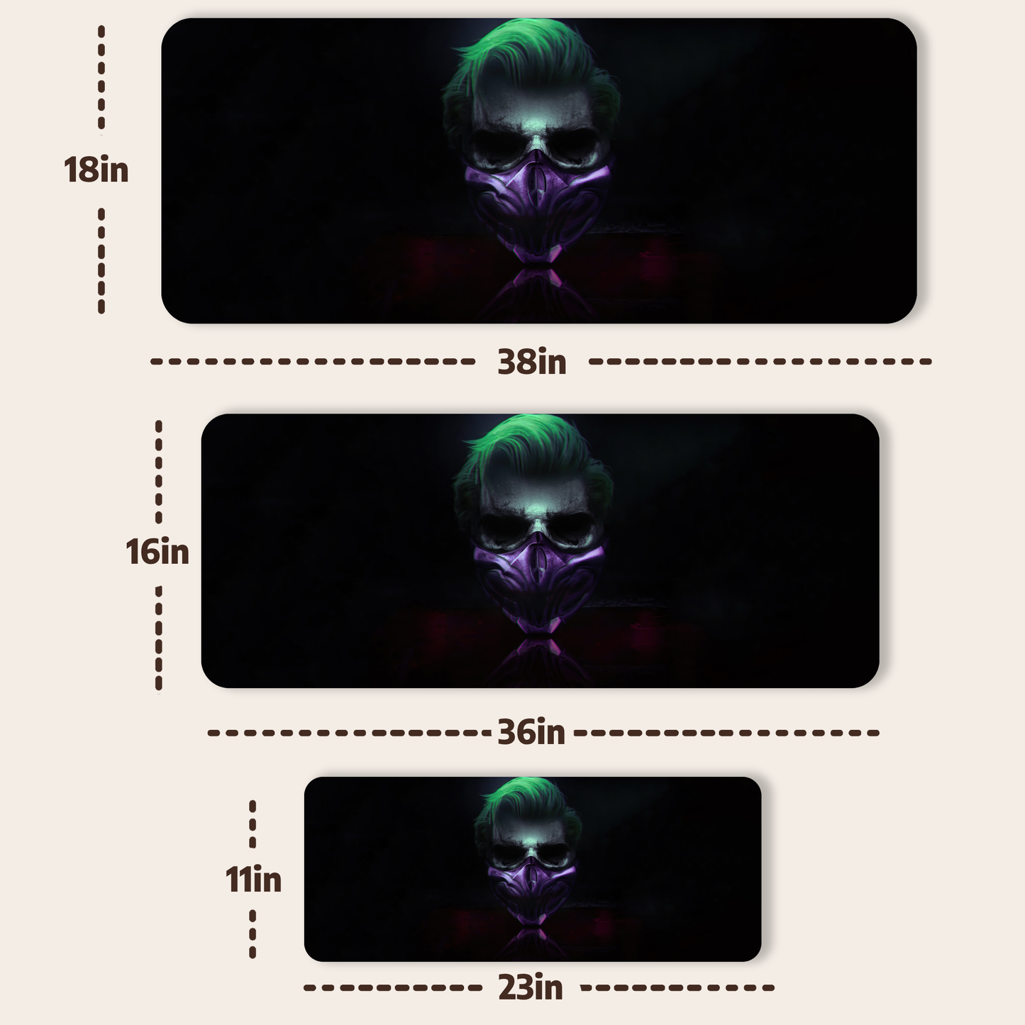 Joker cyberpunk deskmat