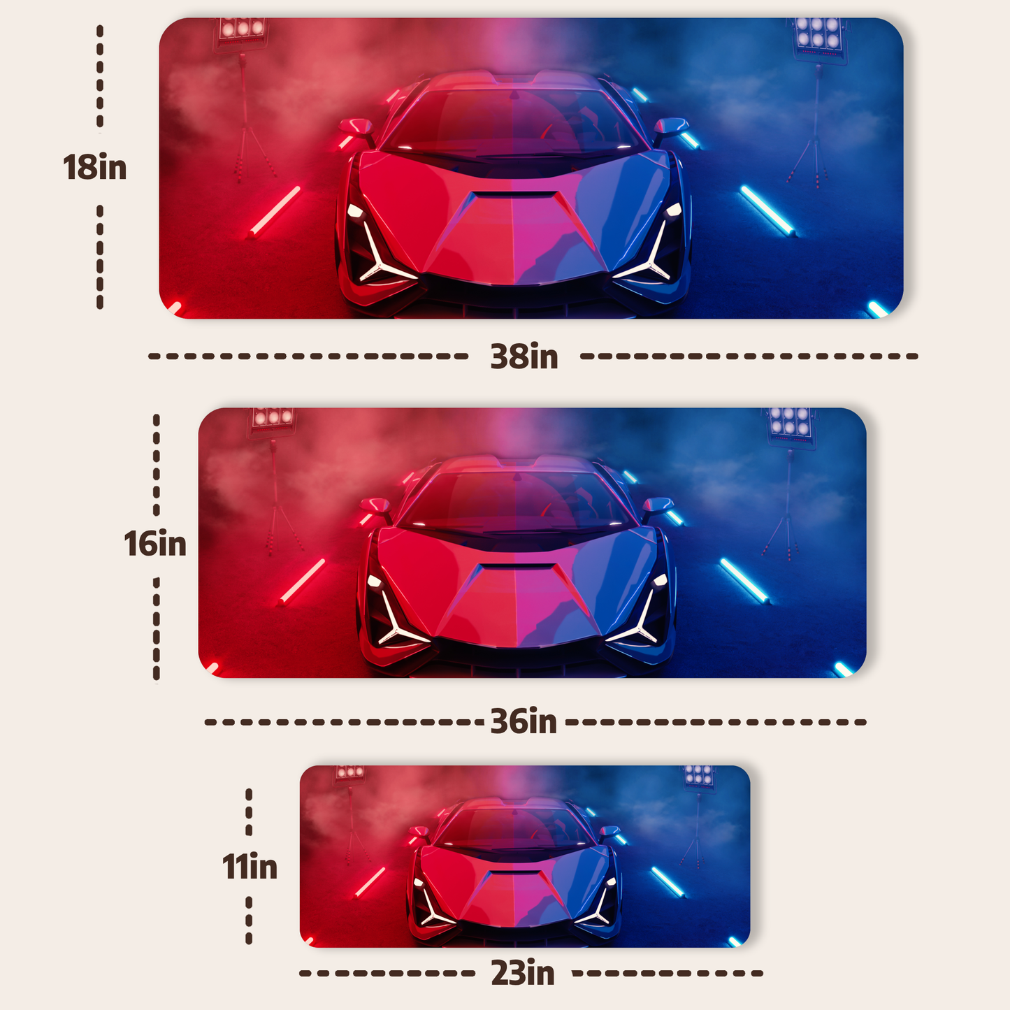 Lamborghini car deskmat