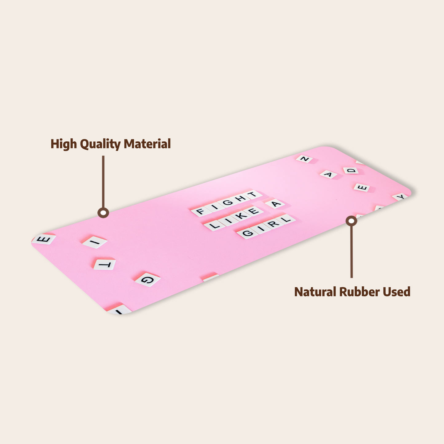 Fight like girl deskmat