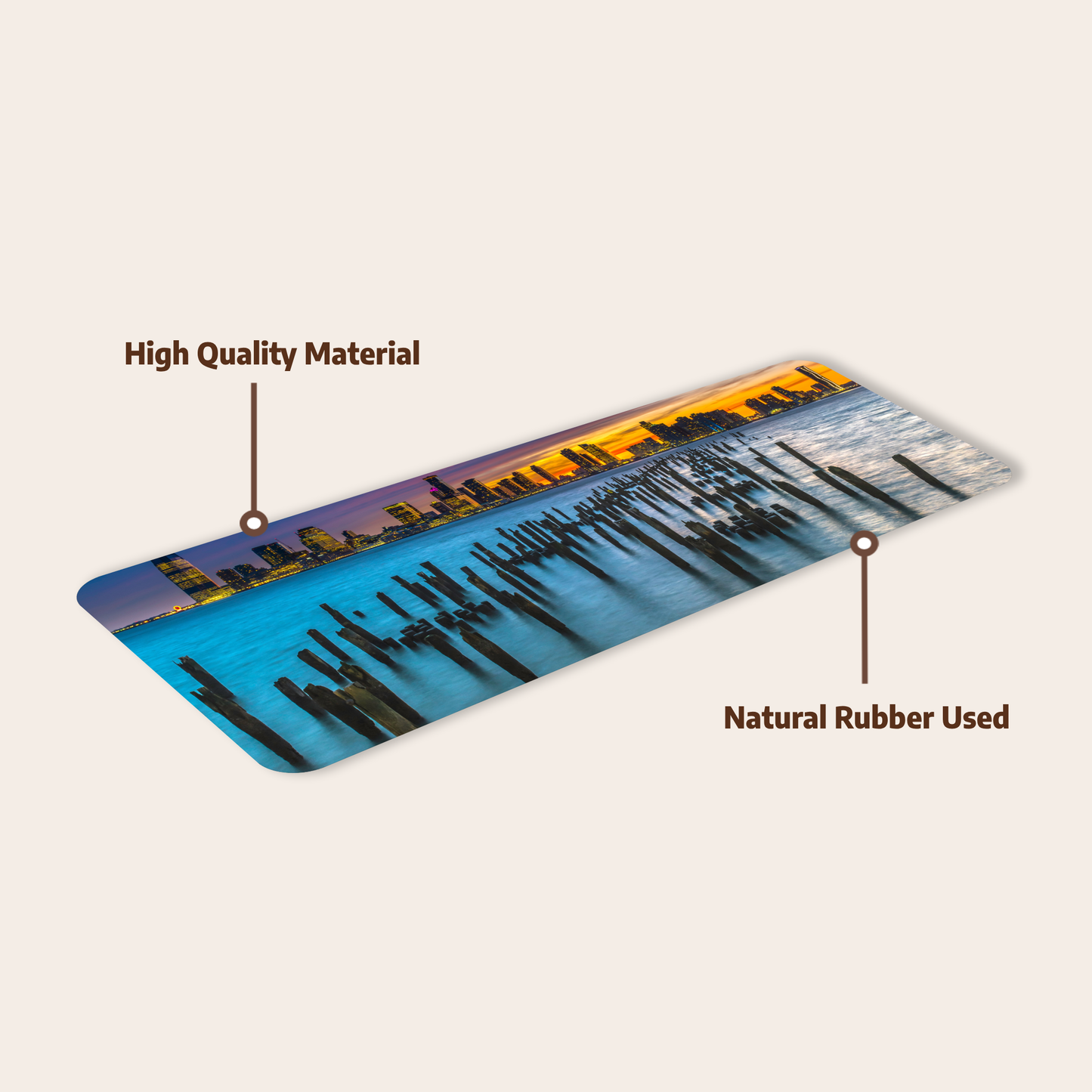 Skyline cityscape deskmat