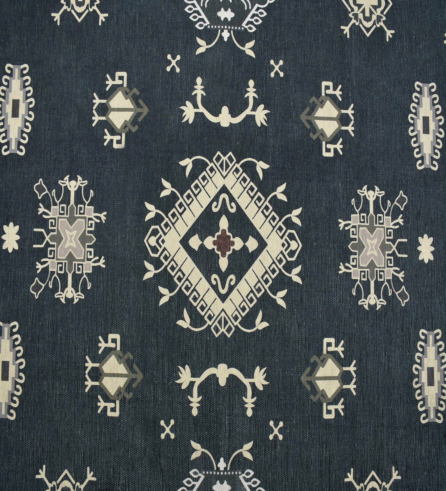 Dark Green Polyester Rug