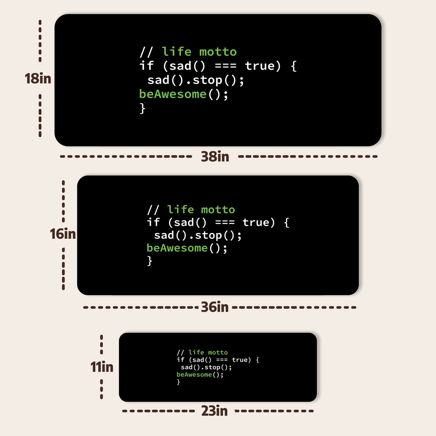 Be Awesome if Code Deskmat