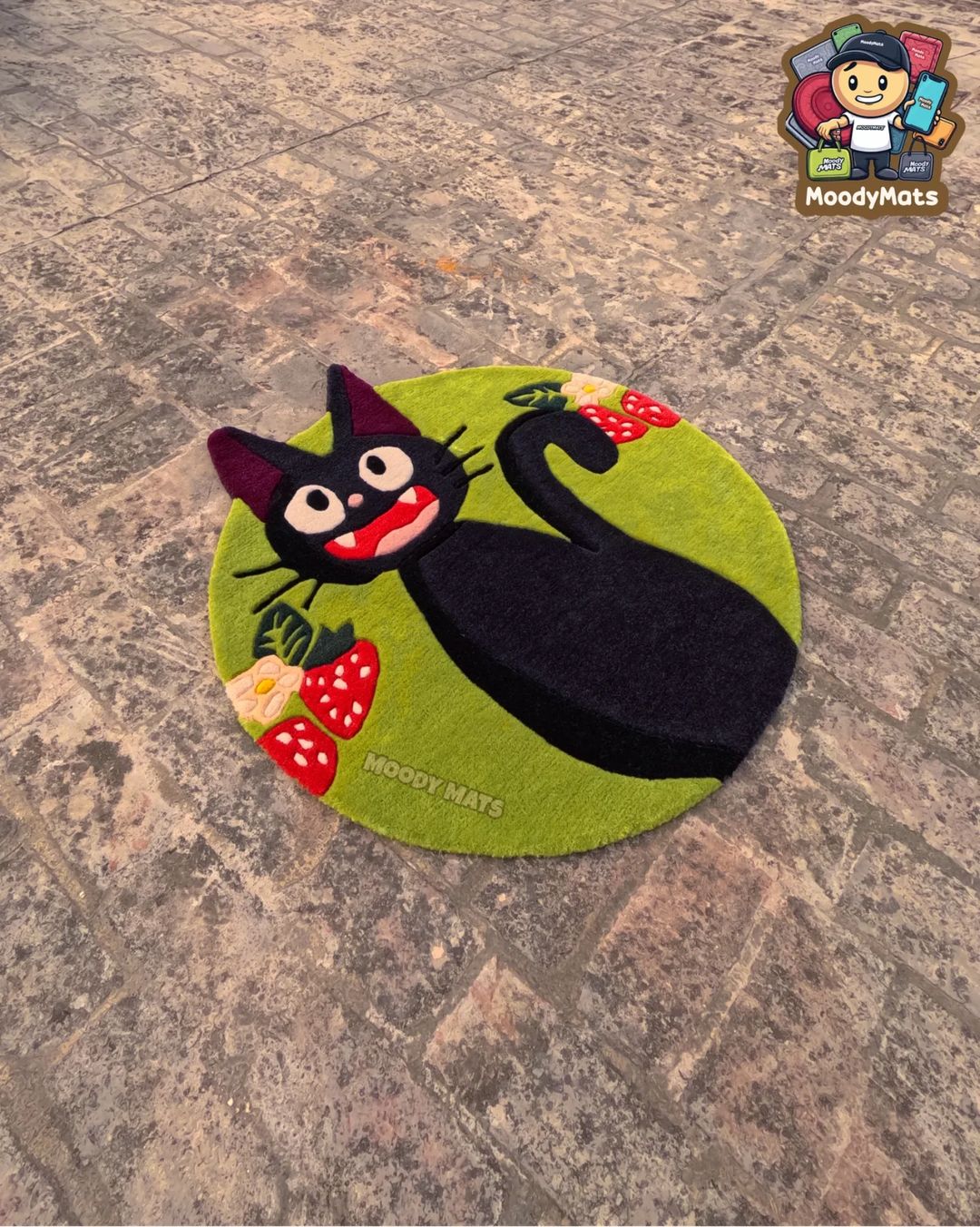Jiji Anime Cat Custom Rug