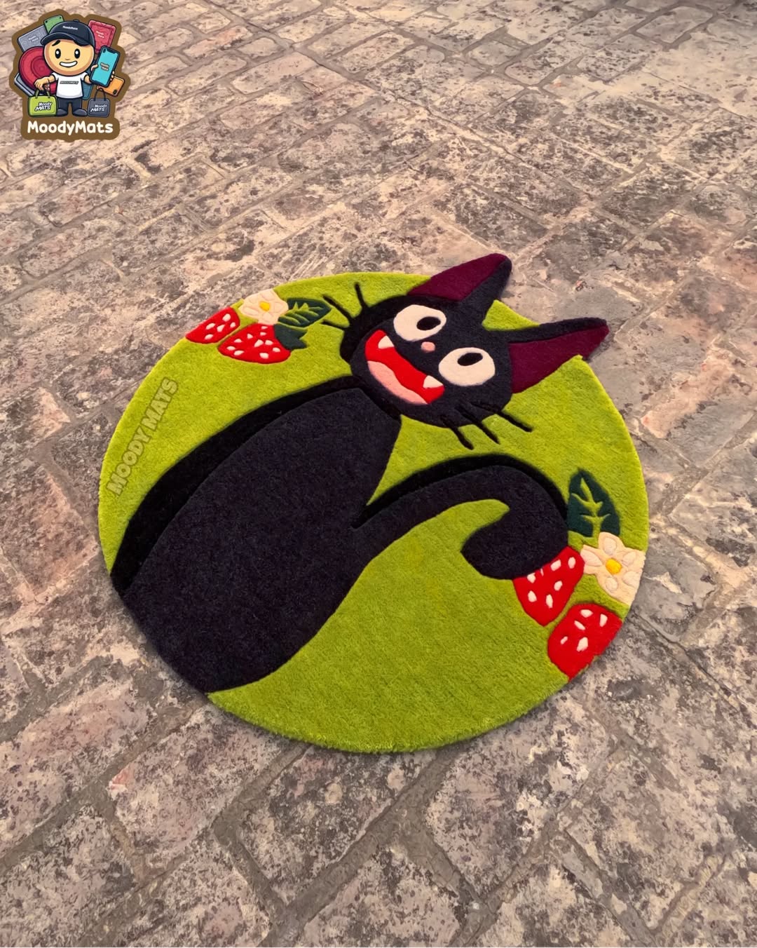 Jiji Anime Cat Custom Rug