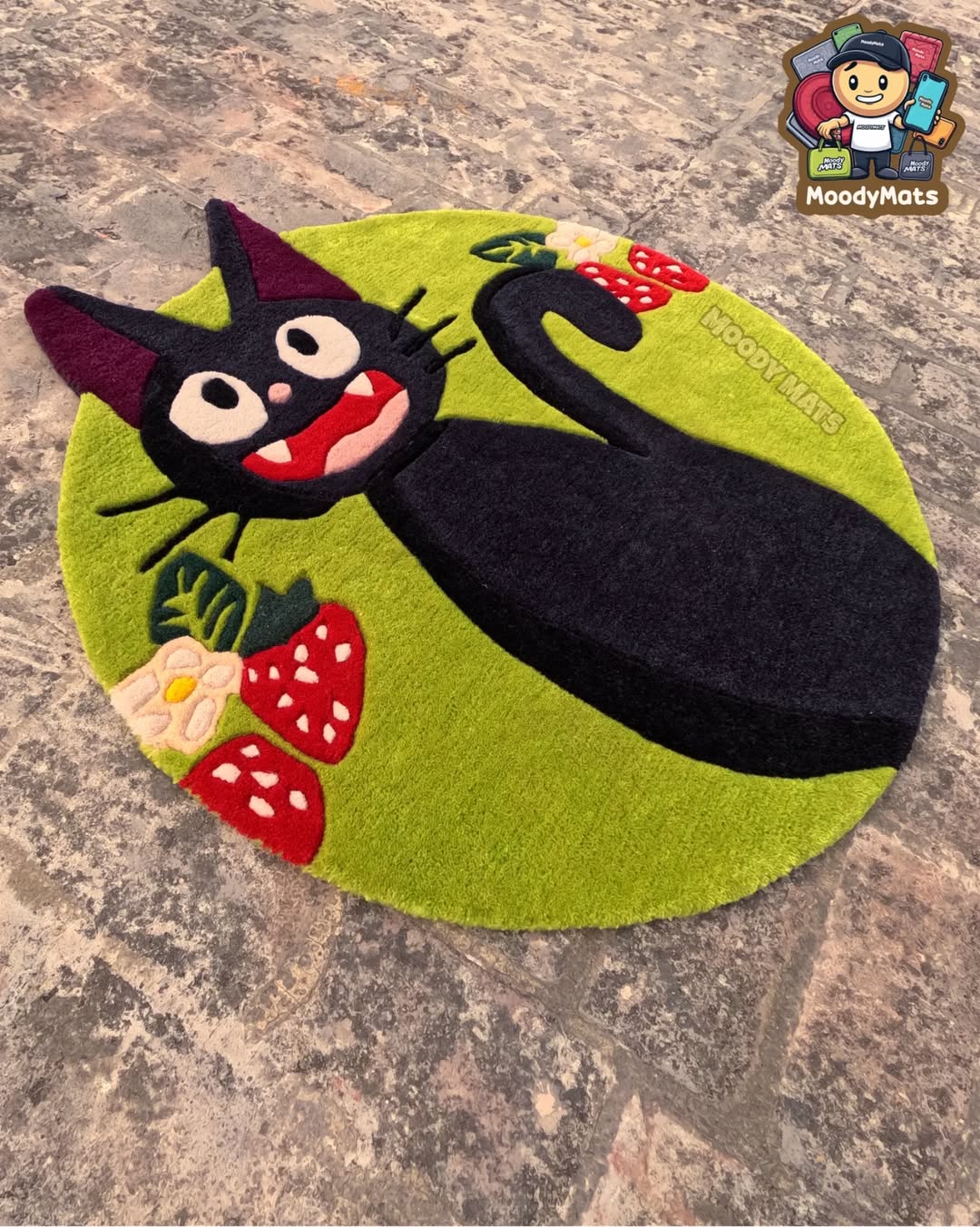 Jiji Anime Cat Custom Rug