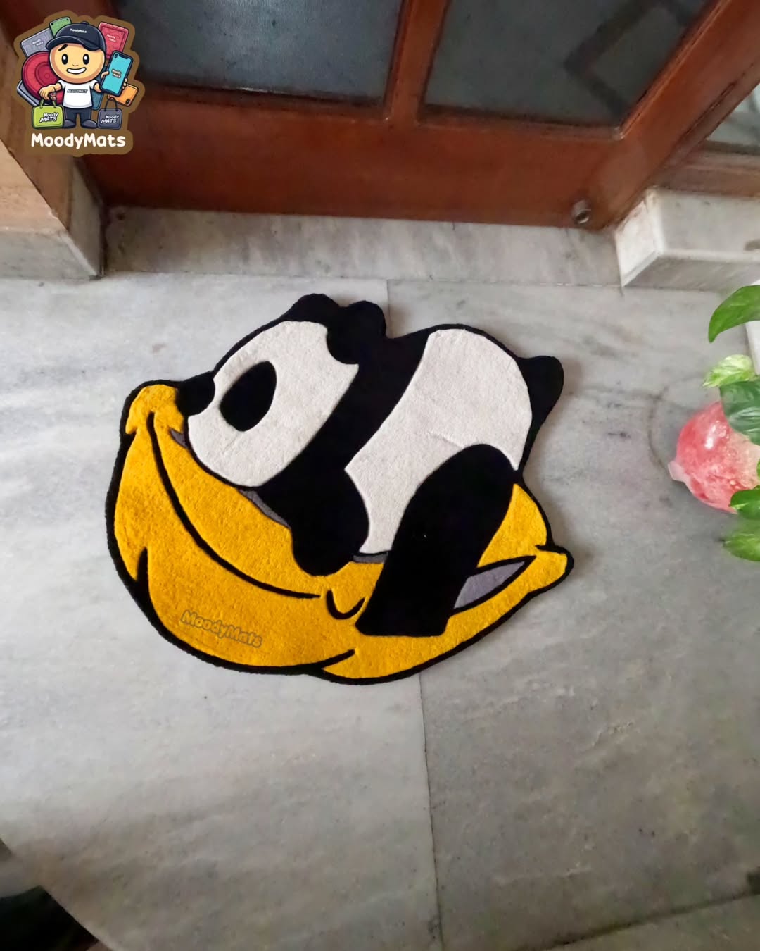 Panda on Pillow Custom Rug