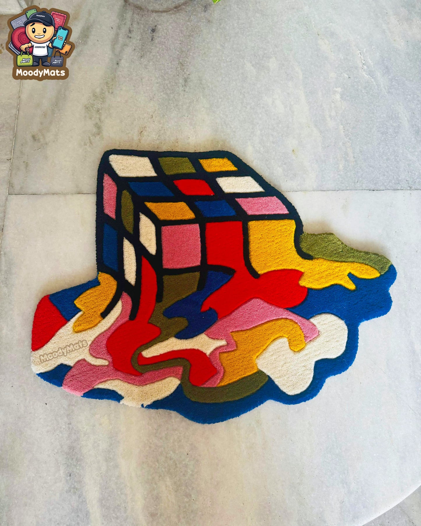 Melting Cube Custom Rug