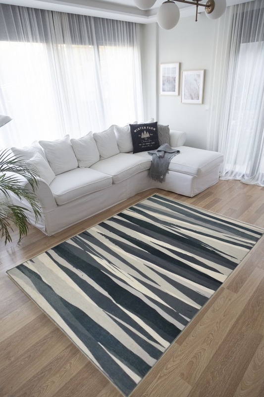 Story Seas Green Polyester Rug