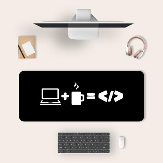 Coffee-laptop deskmat