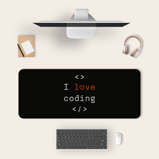 I love coding deskmat
