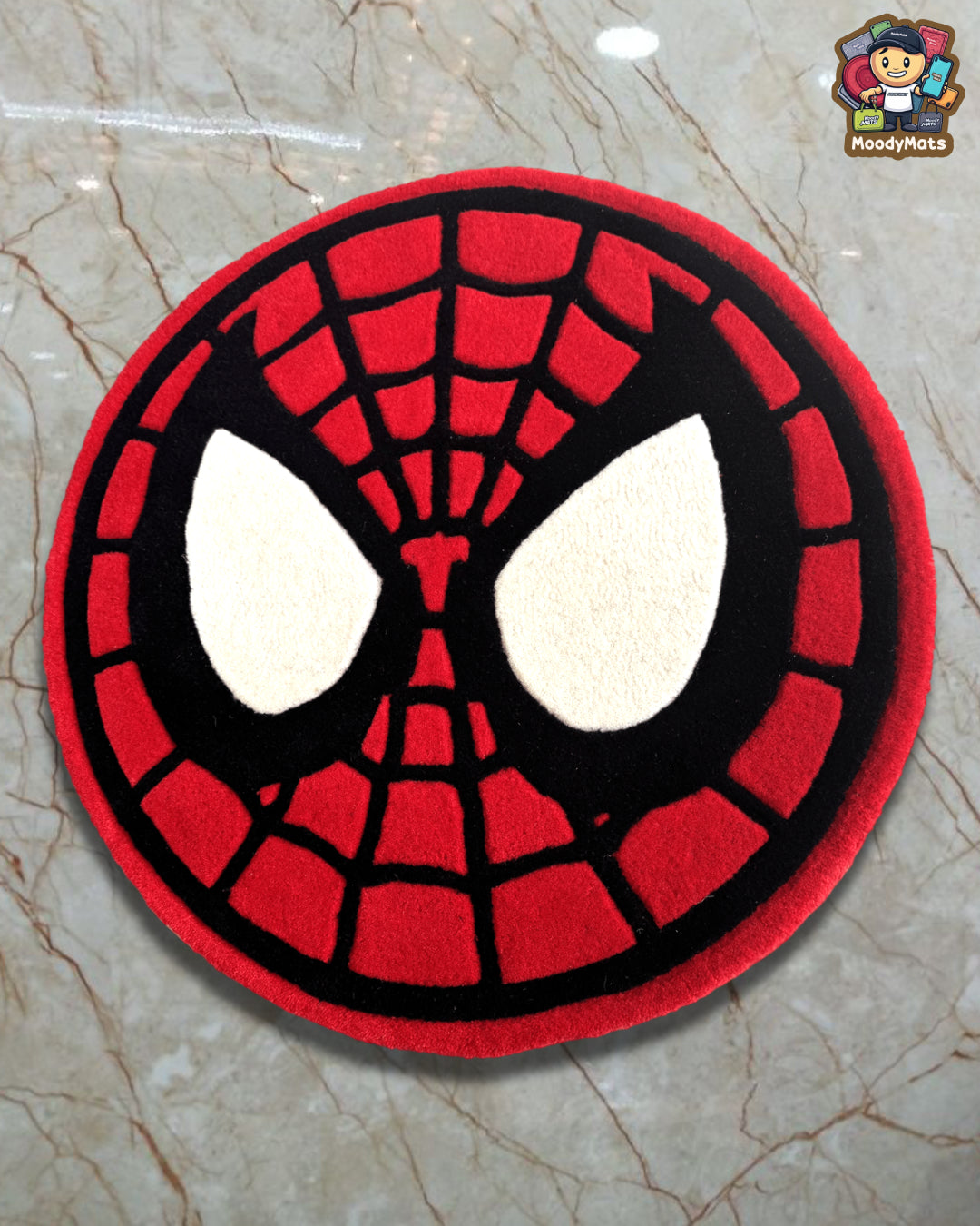 Spider Man Face Custom Rug