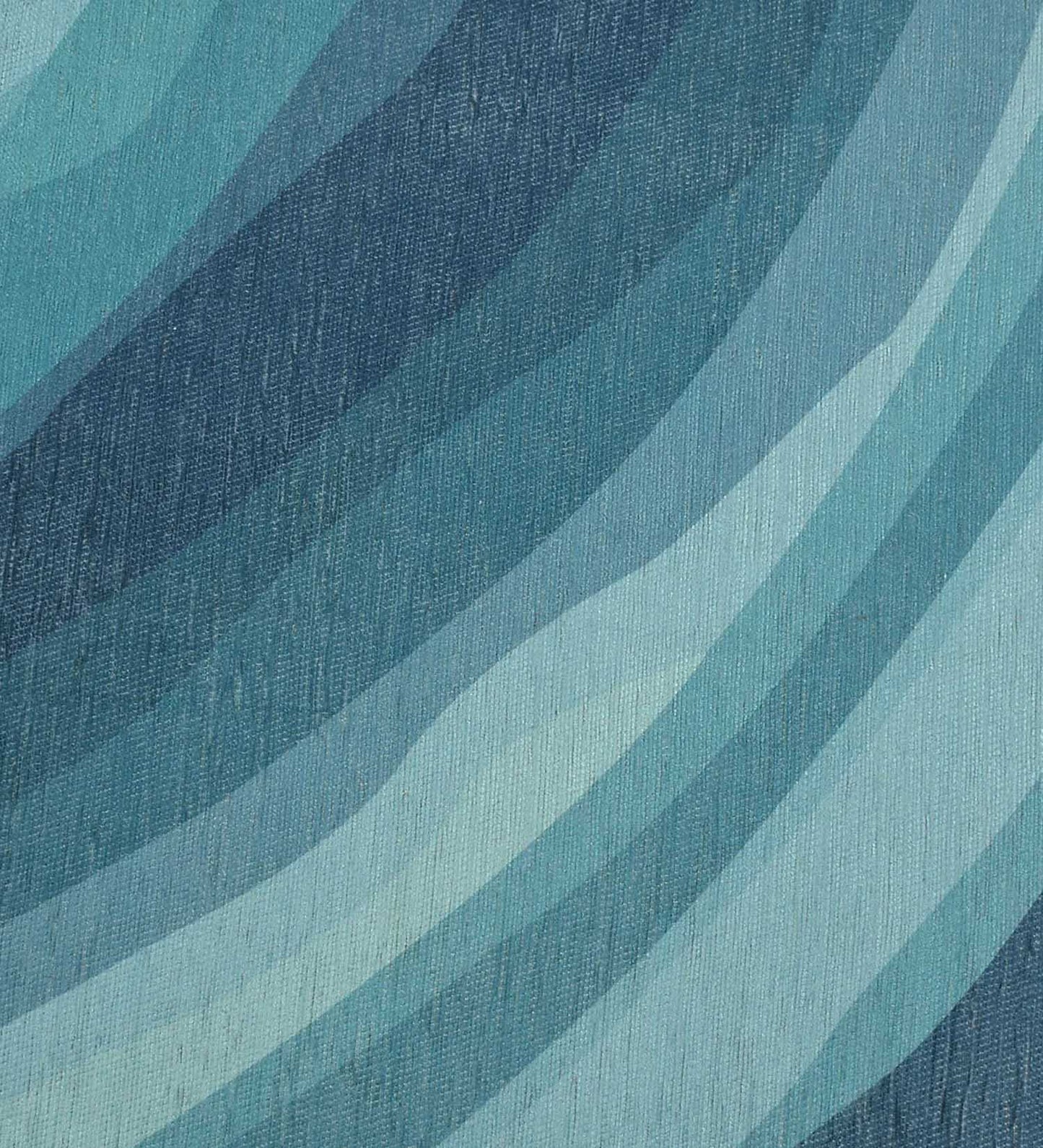 Blue Wave Ocean Polyester Rug