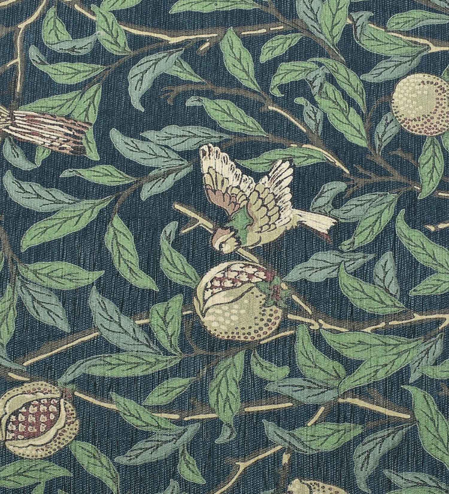 Green Bloom And Birds Polyester Rug