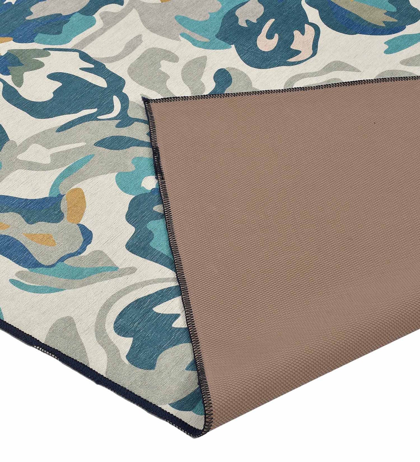 Jewel-Toned Tapestry Polyester Rug