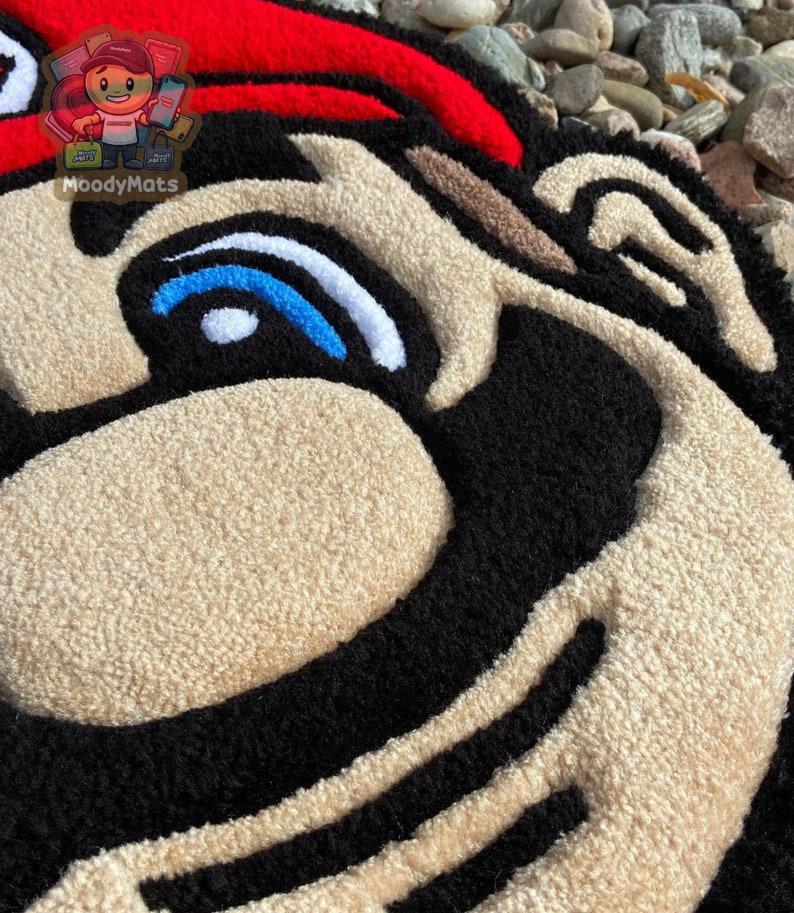 Super Mario Face Custom Rug