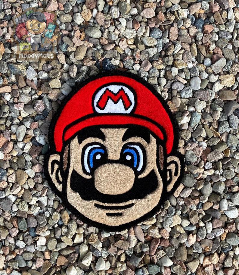 Super Mario Face Custom Rug