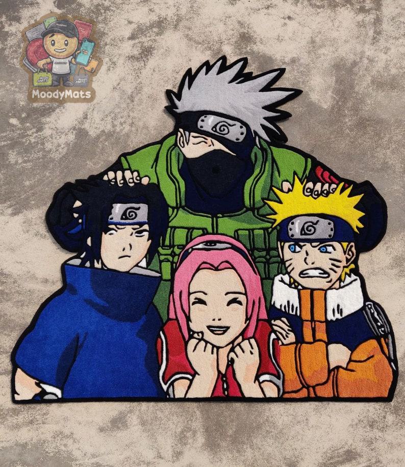 Naruto And Friends Custom Rug